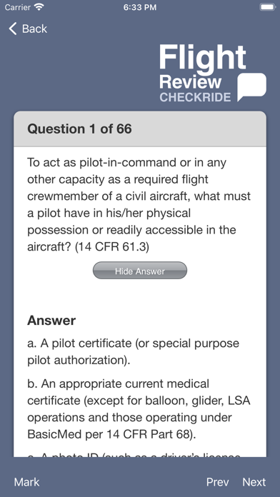 How to cancel & delete Flight Review Checkride from iphone & ipad 4