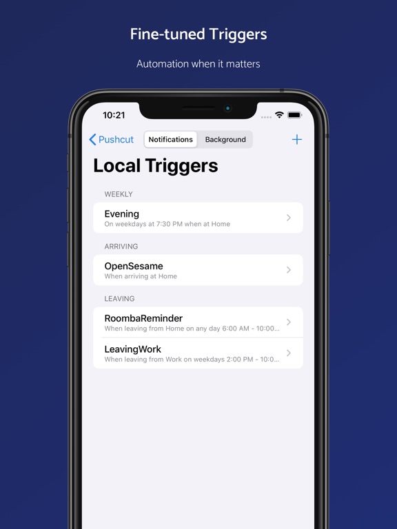 iPad Image of Pushcut: Shortcuts Automation