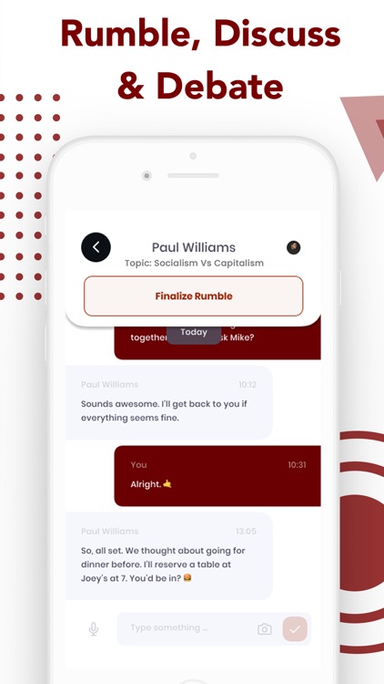 Rumble Debate: Chat & Share screenshot-4