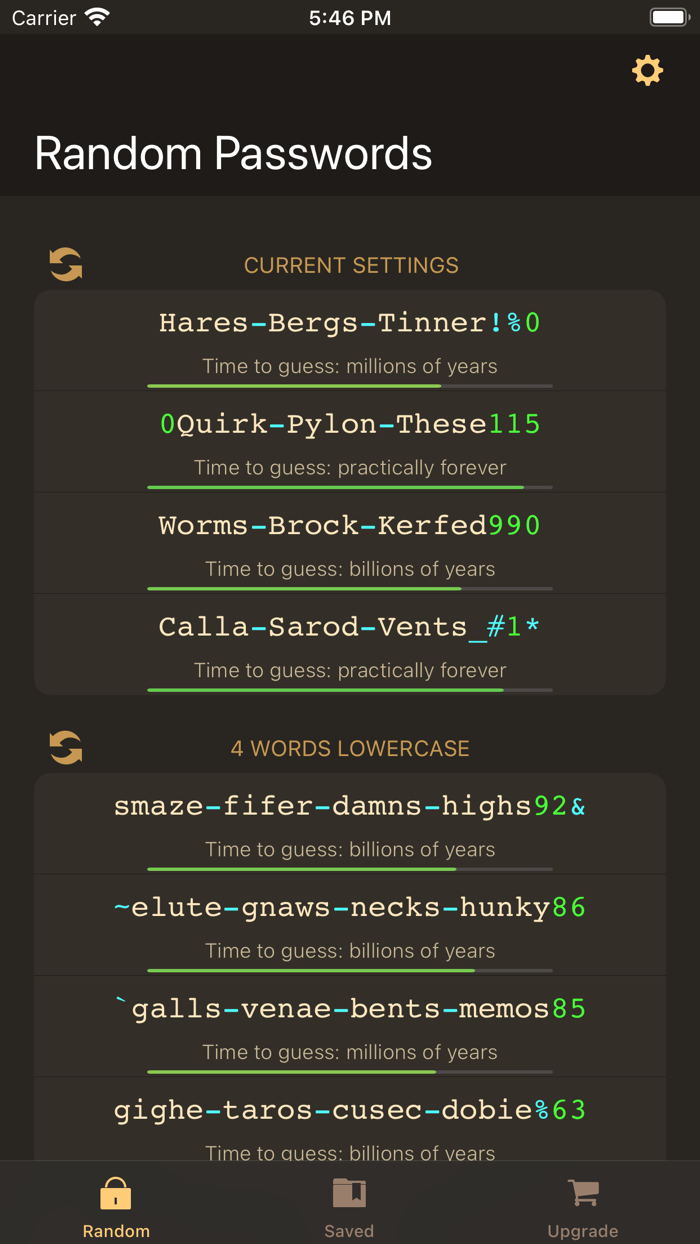 RPG Random Password Generator