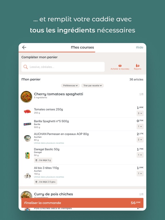 JOW - Recettes et courses JOW - Recettes et courses