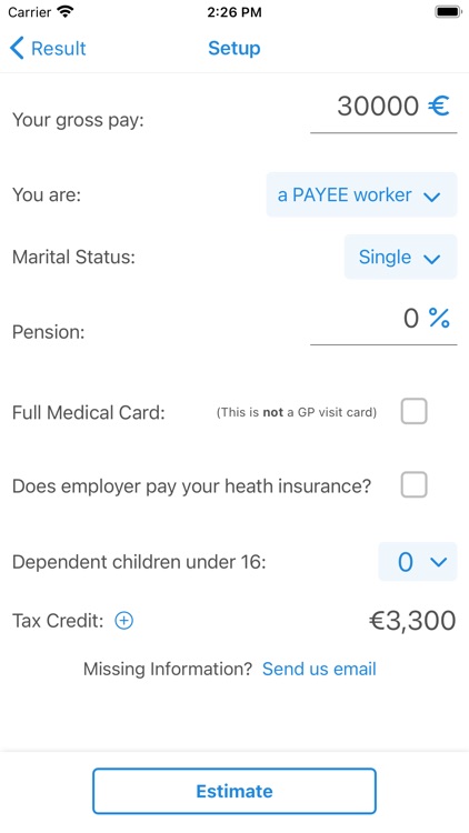Irish Tax Calculator