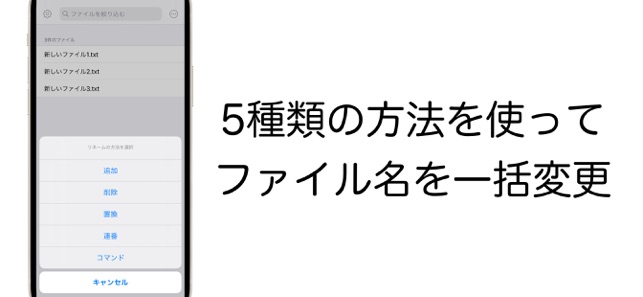 Renamer ファイル名を一括変更 On The App Store