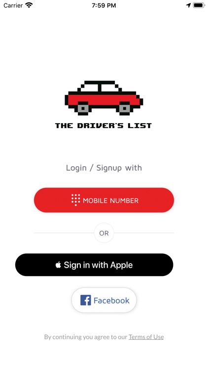 The driver's list