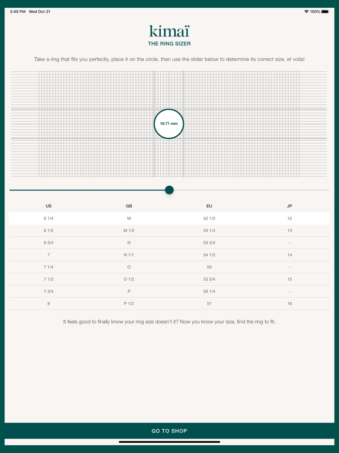 Ring Sizer by Kimaï