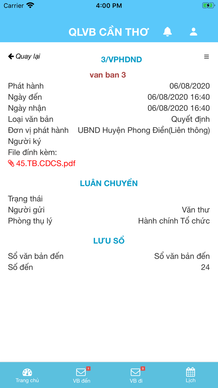 QLVB Cần Thơ