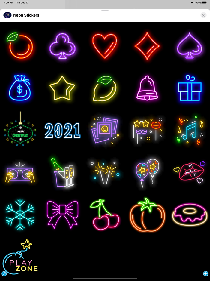 Neon Stickers - Xmas  Party