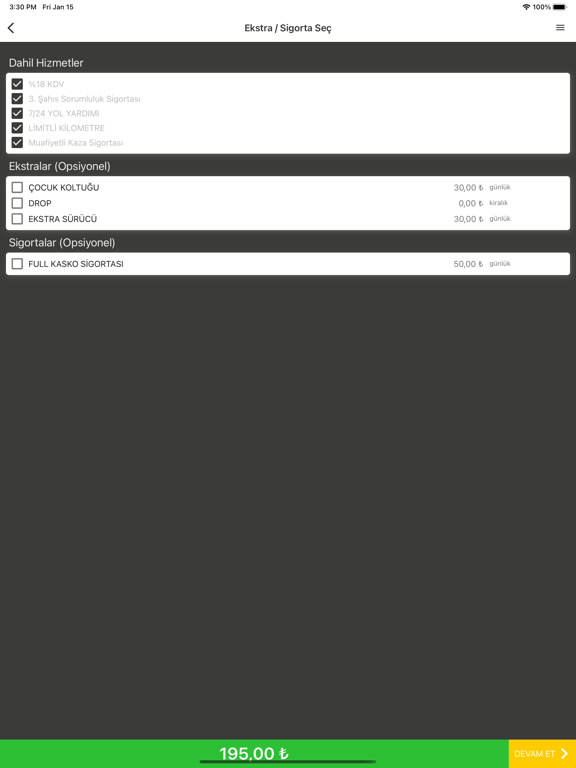 LeaseCar Oto Kiralama screenshot 4