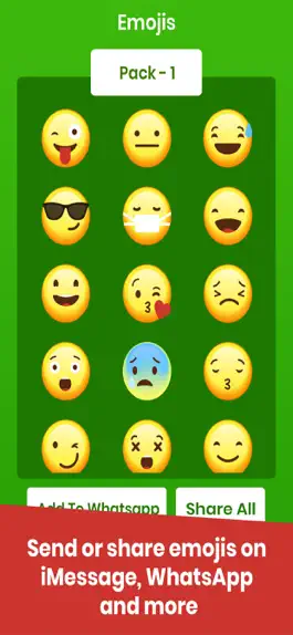 Game screenshot Emojis For iMessage & WhatsApp apk