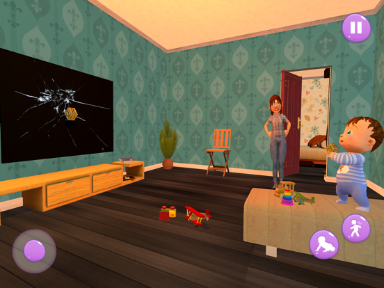 Baby & Babysitter Fun Sim 3D screenshot 2