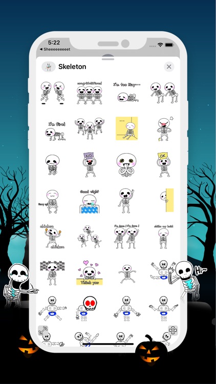 Halloween Skeleton Animated screenshot-5