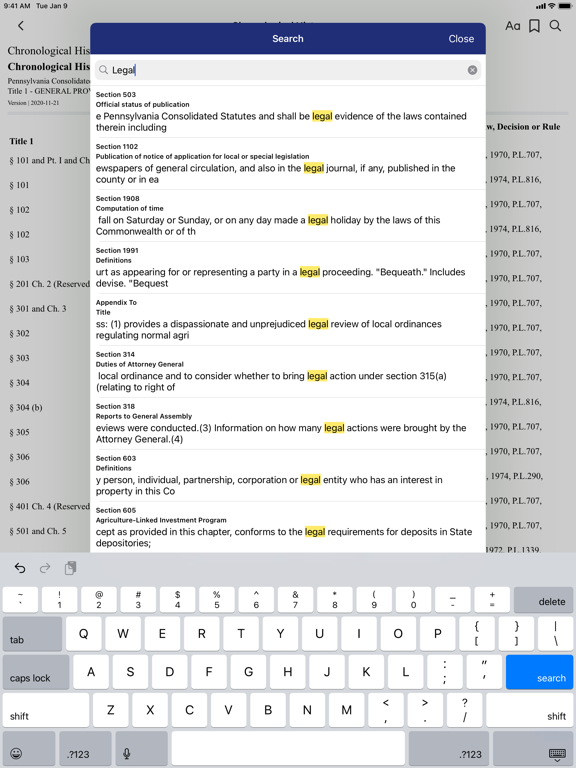 Pennsylvania Statutes Law screenshot 4