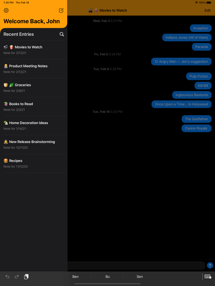Text Notes Modern Note Taking