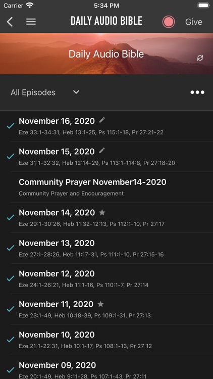 Daily Audio Bible Mobile App