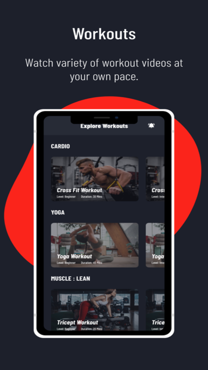 Infinity Fit Mobile App