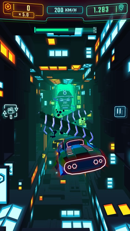 Neon Flytron: Cyberpunk Flight screenshot-3