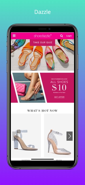 shoedazzle mobile site