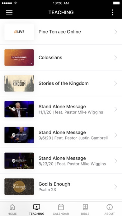 How to cancel & delete Pine Terrace Baptist Church from iphone & ipad 2