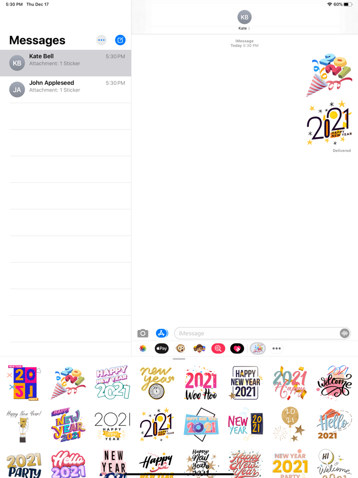 2021 Start New Year Stickers