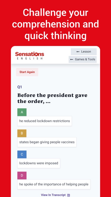 Sensations English screenshot-6
