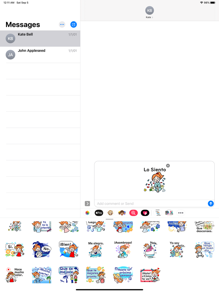 pegatinas de saludos