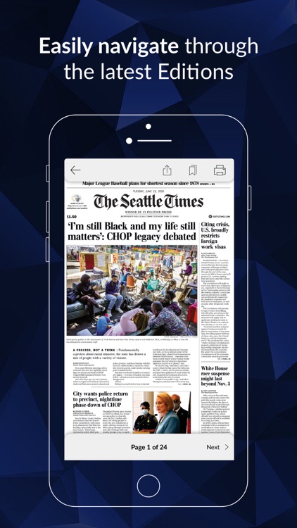 Seattle Times Print Replica