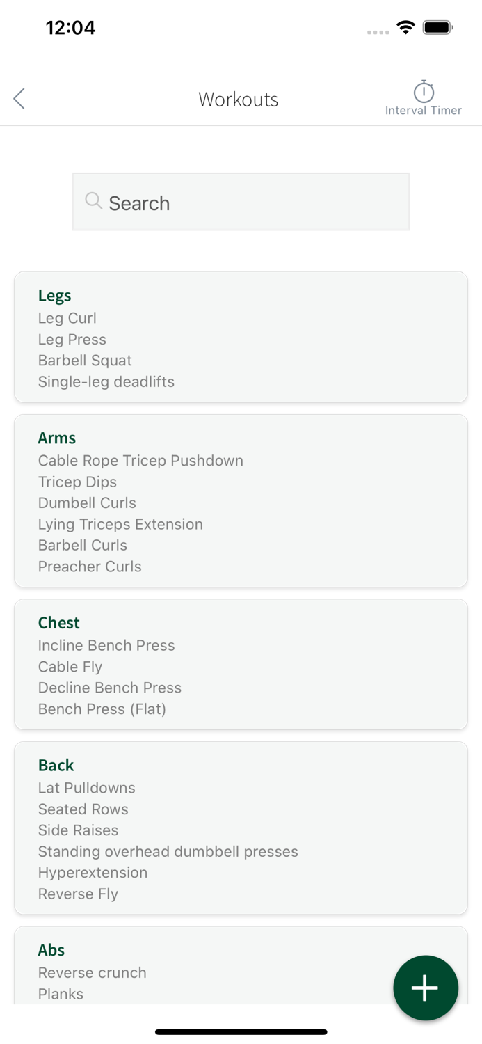 Sculp - Workout Tracker