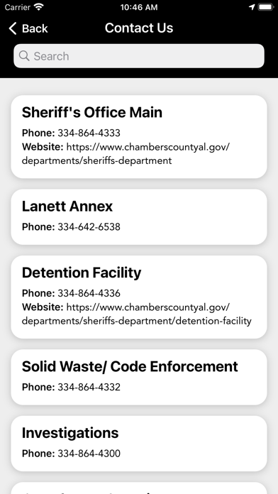 Chambers County Sheriff Office screenshot 3