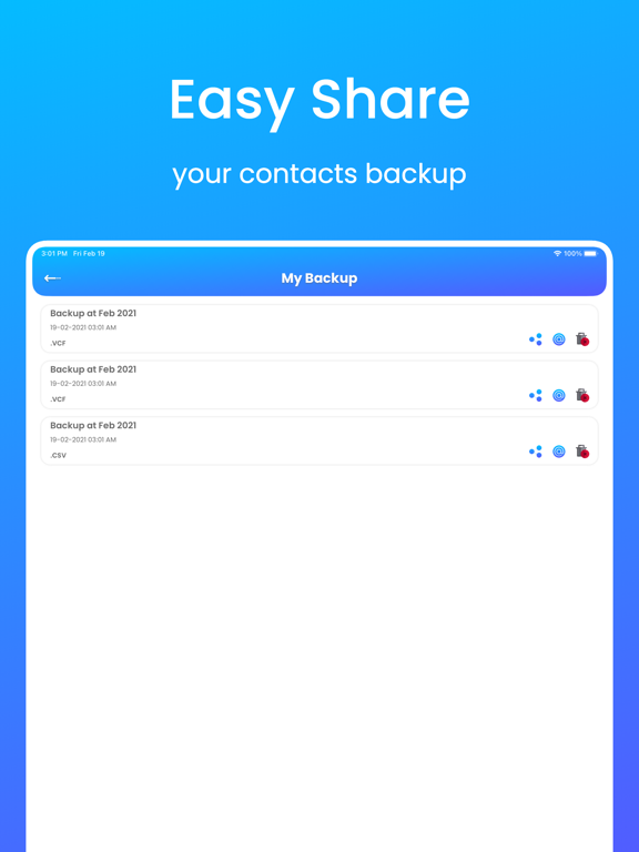 MCBackup - My Contact Backu‪p‬ screenshot 3