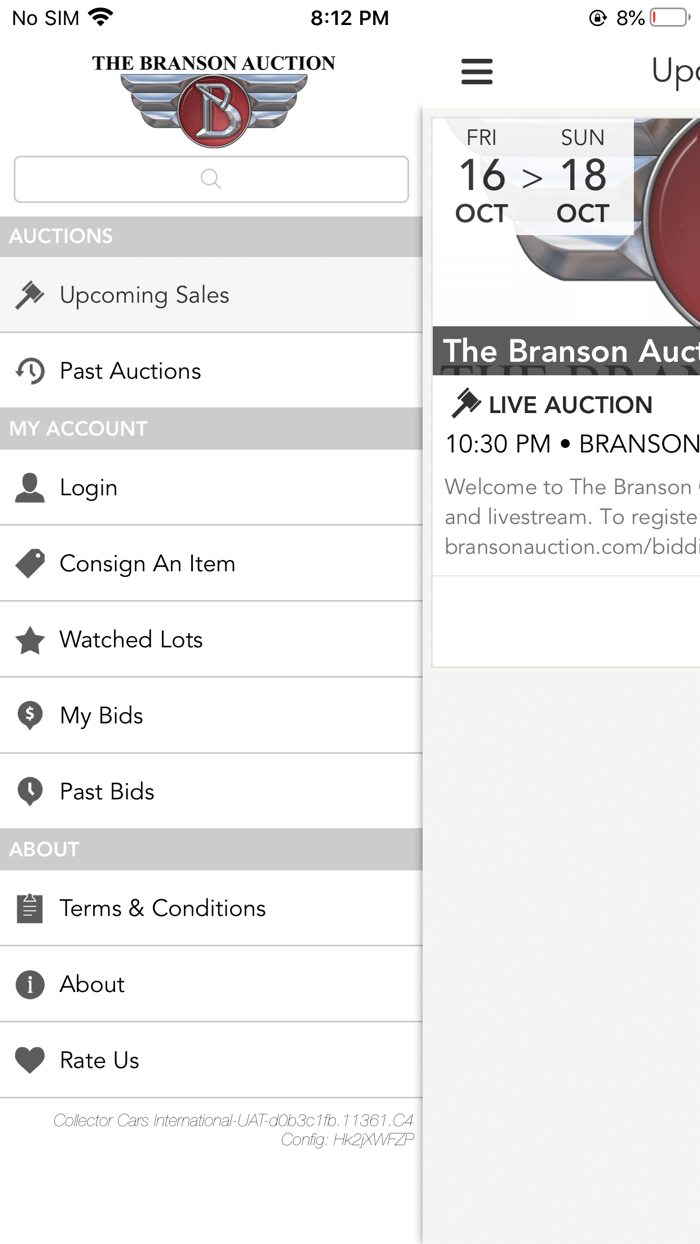 The Branson Auction