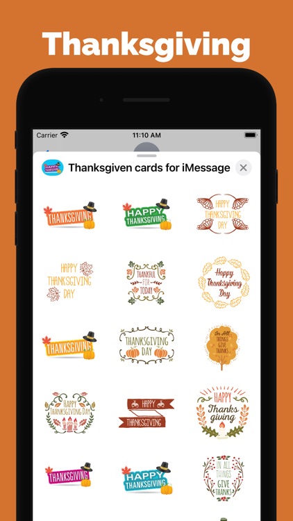 Happy Thanksgiving - stickers
