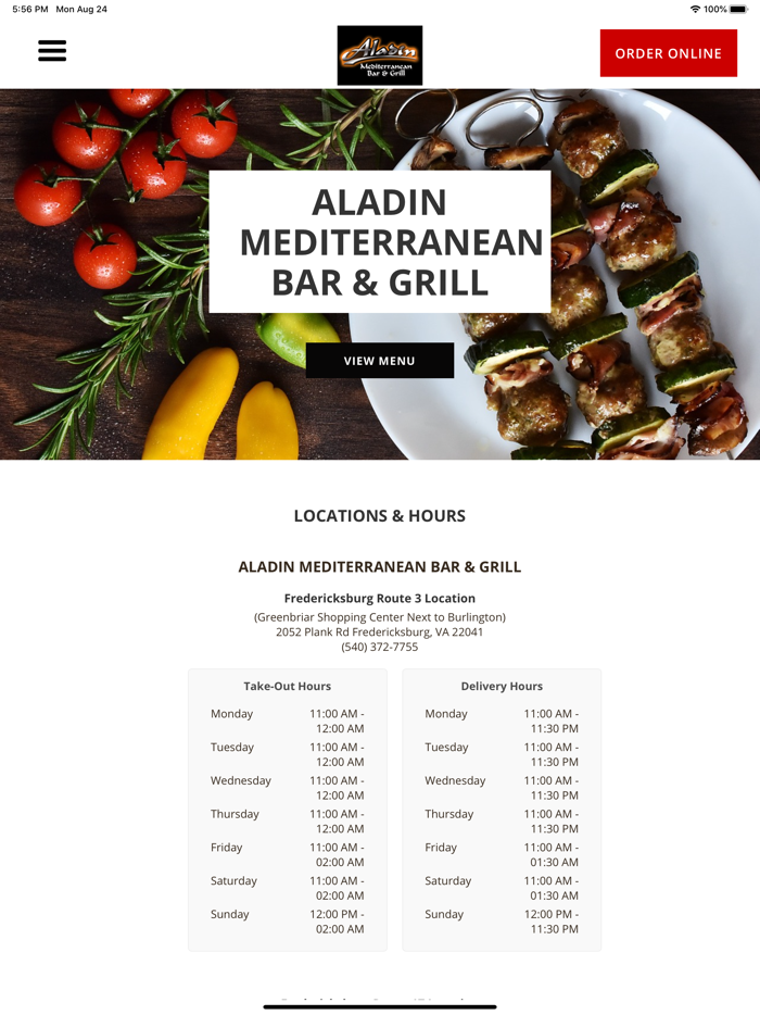 ALADIN MEDITERRANEAN GRILL