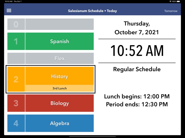 Salesianum Schedule: Teacher