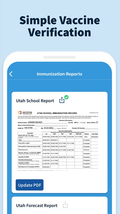 Docket® - Immunization Records
