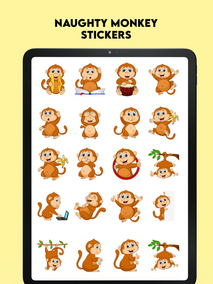 Naughty Monkey Stickers