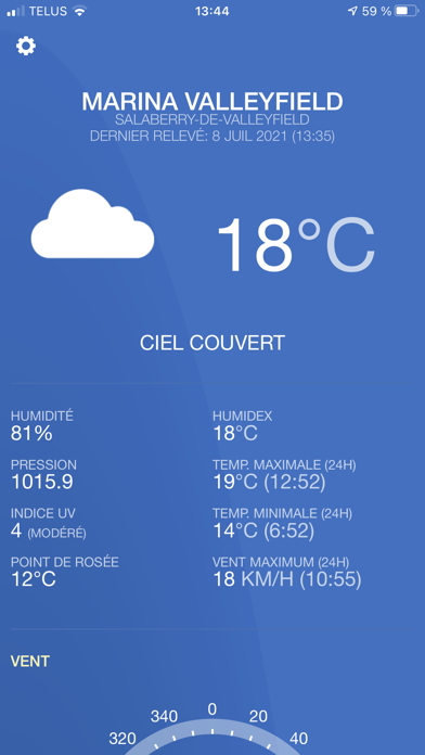 Screenshot #1 pour Meteo Valleyfield