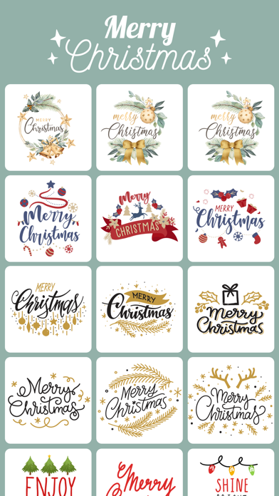 How to cancel & delete Typography Card MerryChristmas from iphone & ipad 2