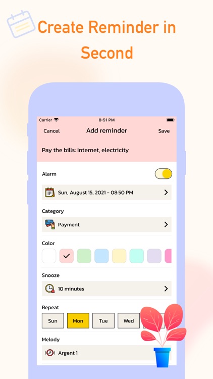 Due Alarms: Reminders + Timers