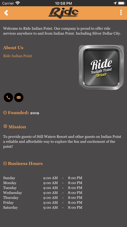 Ride Indian Point App