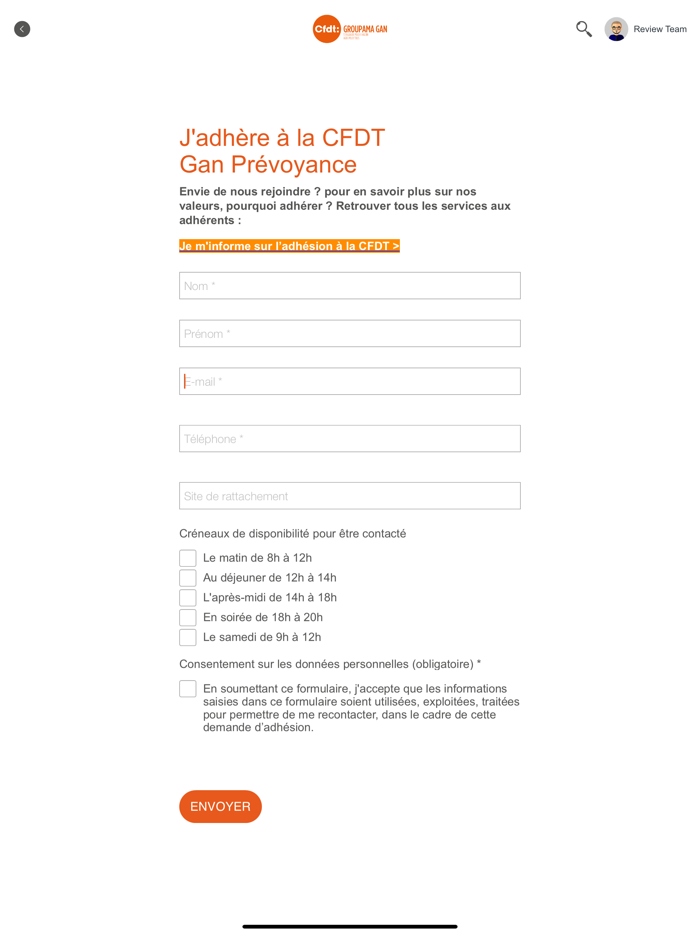 CFDT Groupama Gan