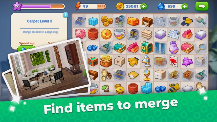 Merge Makeover: my dream home screenshot-4