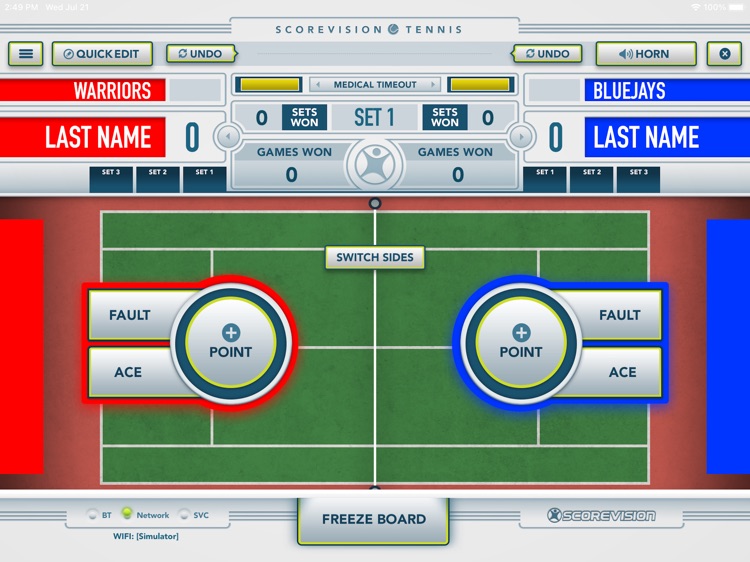 ScoreVision Tennis