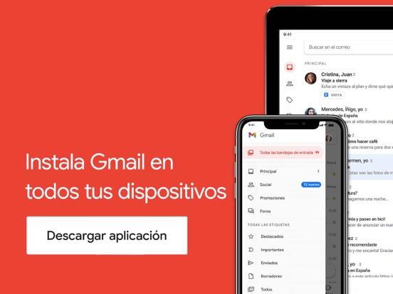 Gmail - El correo de Google iPad Capturas de pantalla