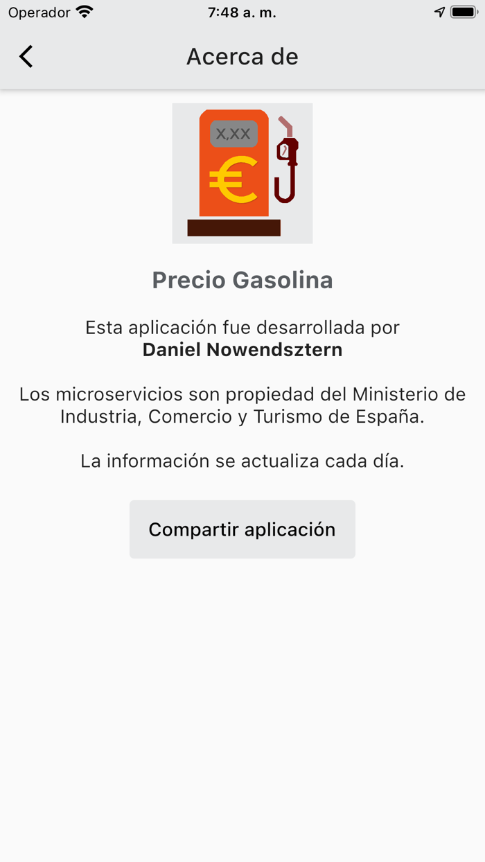 Precio Gasolina España