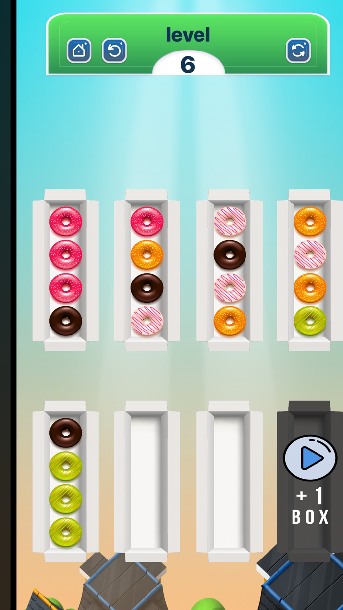 Donut Puzzle Sorting Game