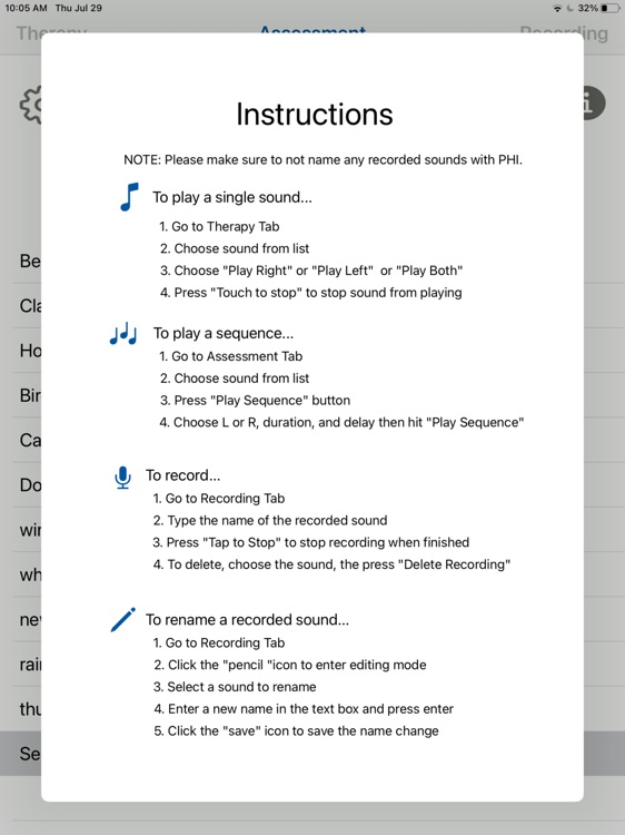 Auditory Testing screenshot-5