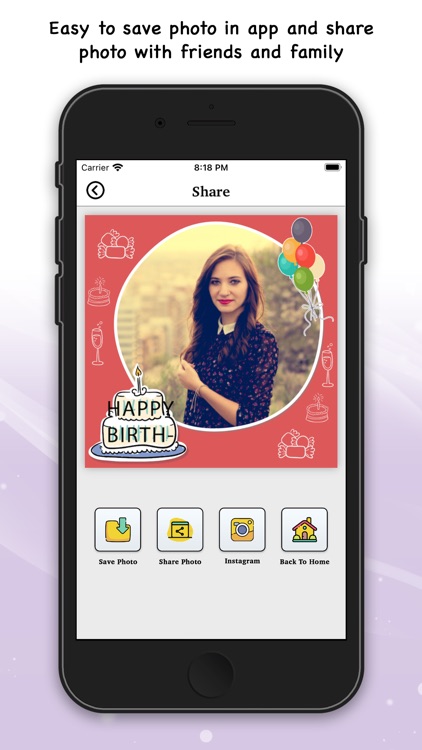 Birthday Photo Frame & Sticker screenshot-5