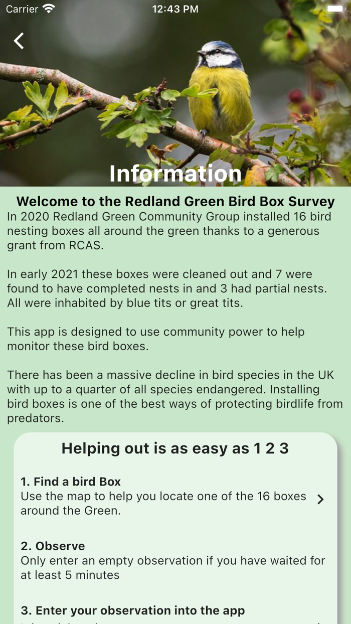 Redland Green Bird Box Survey