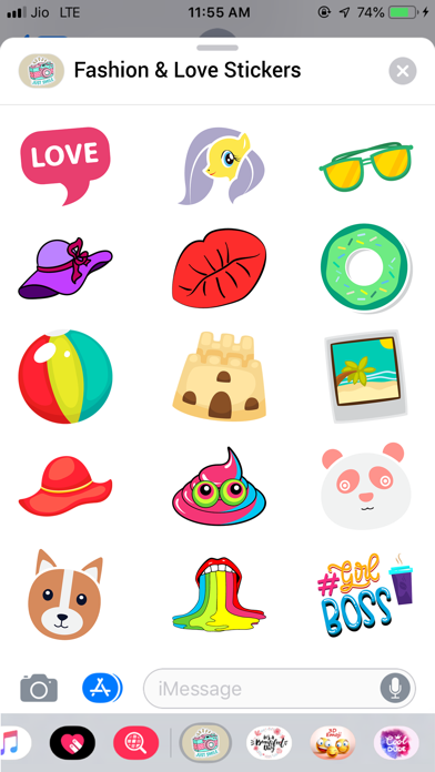 How to cancel & delete Fashion & Love Stickers from iphone & ipad 1