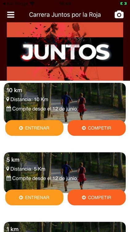 Carrera Juntos por la Roja